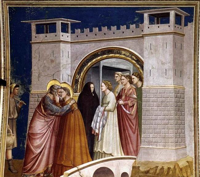 Meeting at the Golden Gate, GIOTTO di Bondone